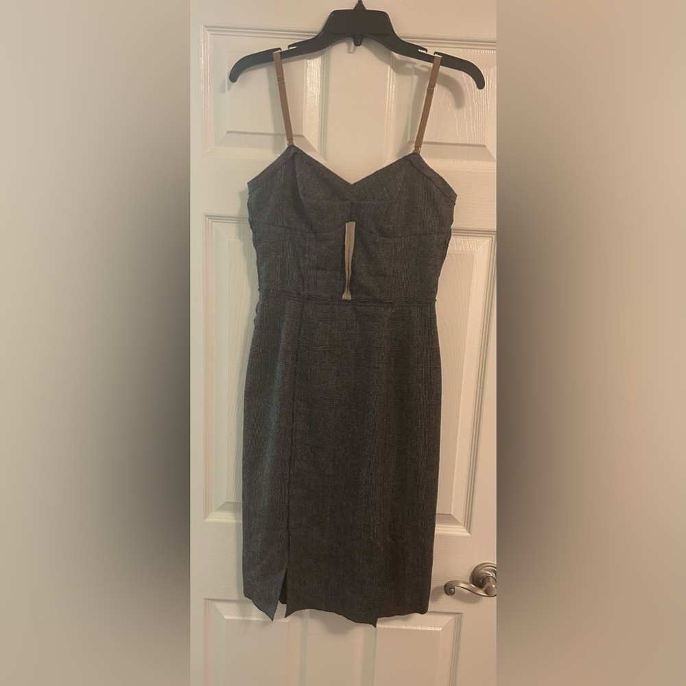 Vintage D&G bustier plaid dress